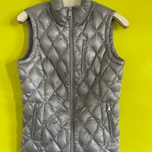Calvin Klein Silver Puffy Vest Size M